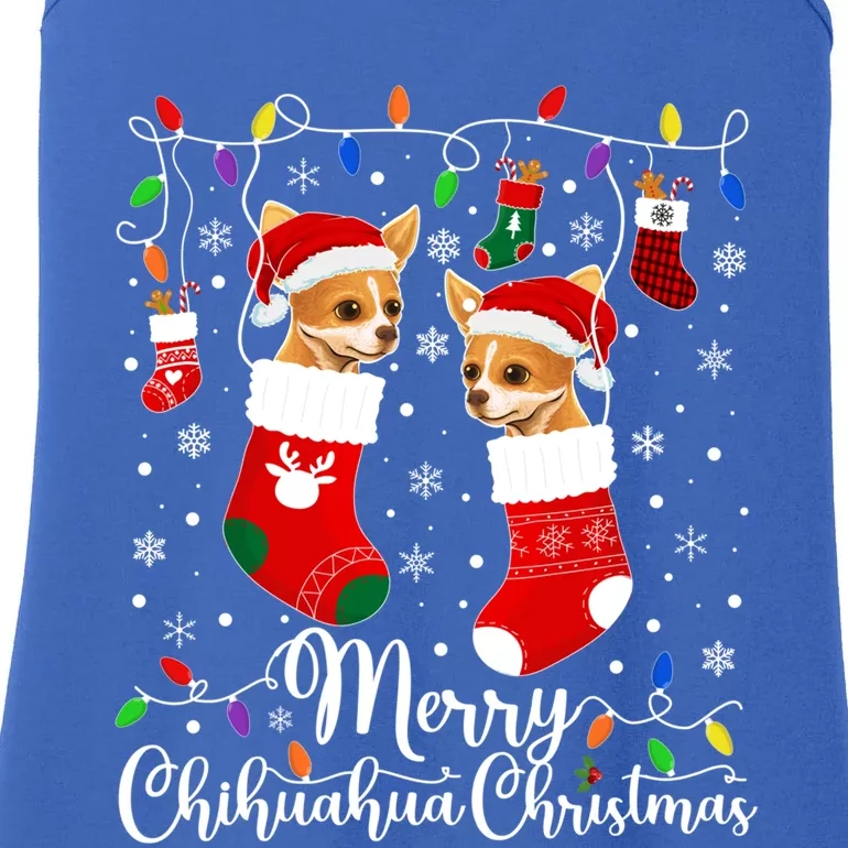 Merry Chihuahua Christmas Chihuahua Xmas Party Cute Gift Ladies Essential Tank