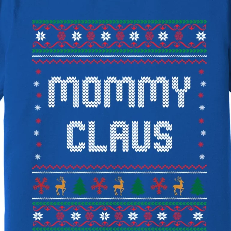 Mommy Claus Costume Gift Funny Chritsmas Pajamas Family Gift Premium T-Shirt