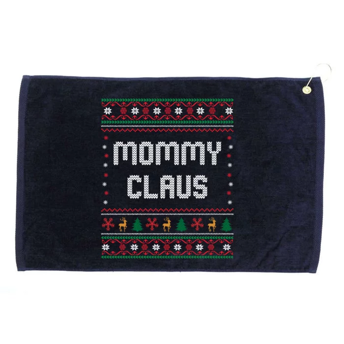 Mommy Claus Costume Gift Funny Chritsmas Pajamas Family Gift Grommeted Golf Towel