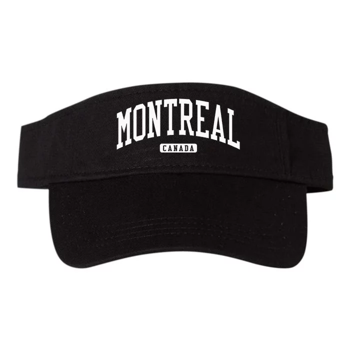 Montreal Canada College University Style Valucap Bio-Washed Visor