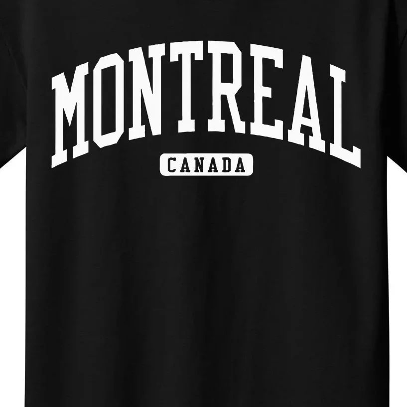 Montreal Canada College University Style Kids T-Shirt