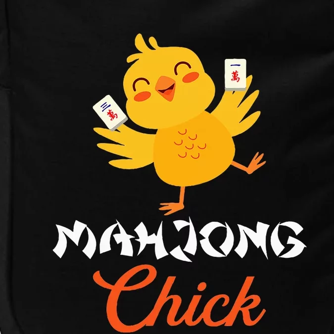 Mahjong Chick Chinese Board Game Mah Jongg Player Impact Tech Backpack