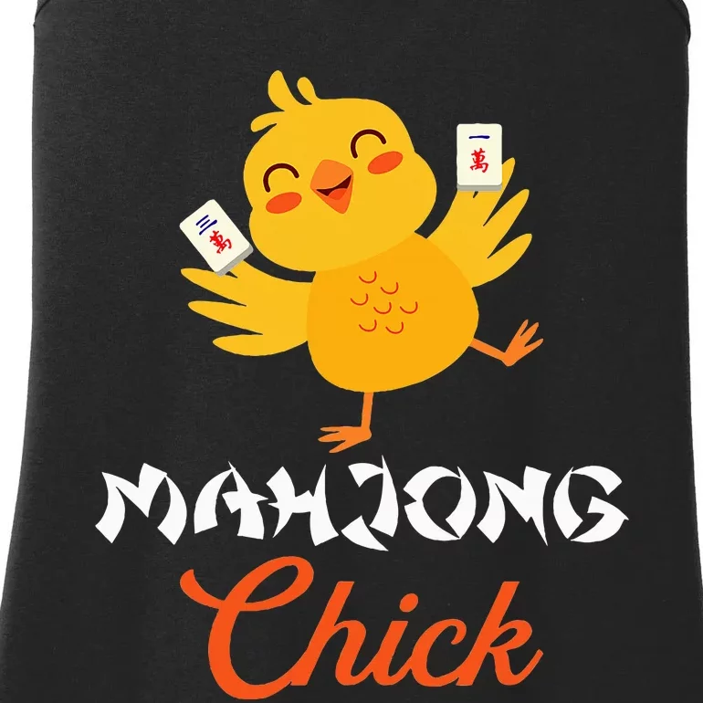 Mahjong Chick Chinese Board Game Mah Jongg Player Ladies Essential Tank