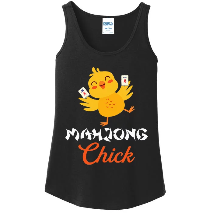 Mahjong Chick Chinese Board Game Mah Jongg Player Ladies Essential Tank