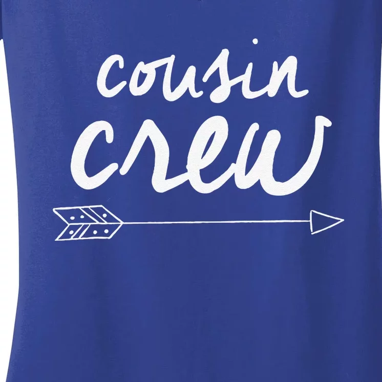 Matching Cousin Crew Group Gift Thanksgiving Women's V-Neck T-Shirt