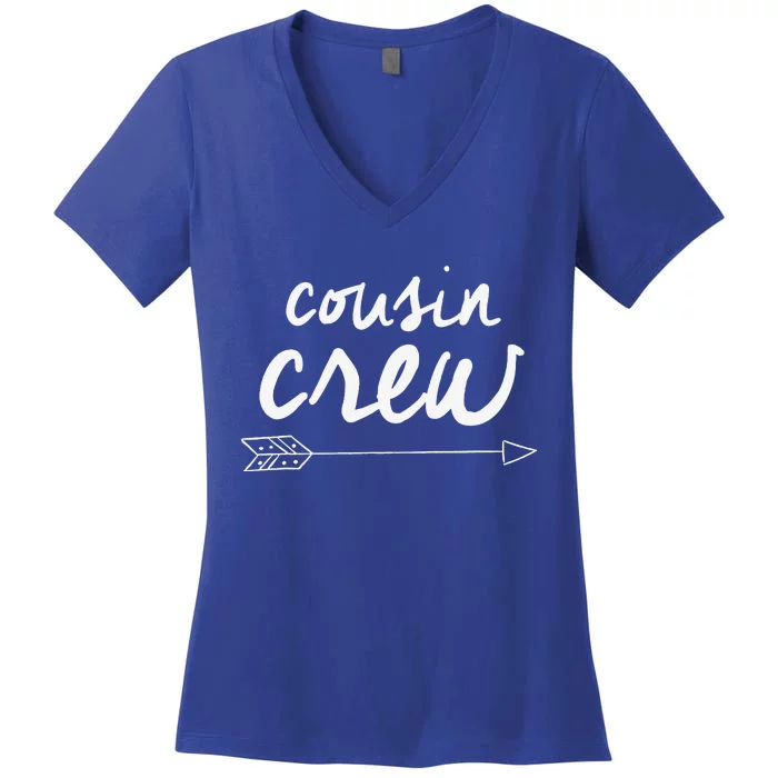 Matching Cousin Crew Group Gift Thanksgiving Women's V-Neck T-Shirt