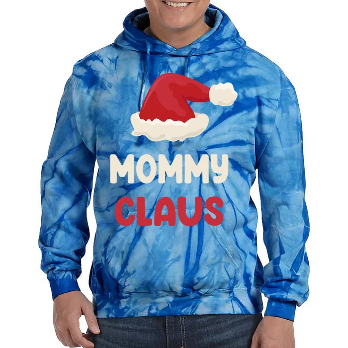 Mommy Claus Costume Gift Funny Chritsmas Pajamas Family Cute Gift Tie Dye Hoodie