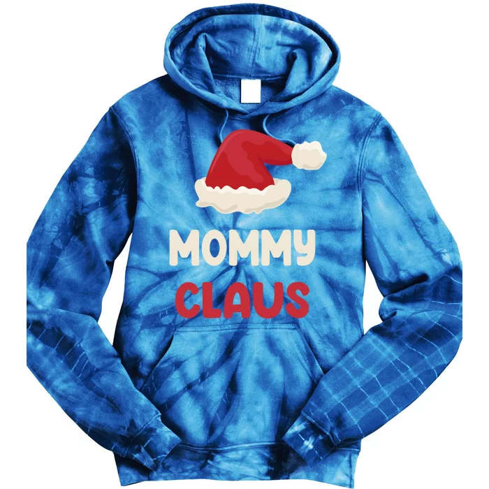 Mommy Claus Costume Gift Funny Chritsmas Pajamas Family Cute Gift Tie Dye Hoodie