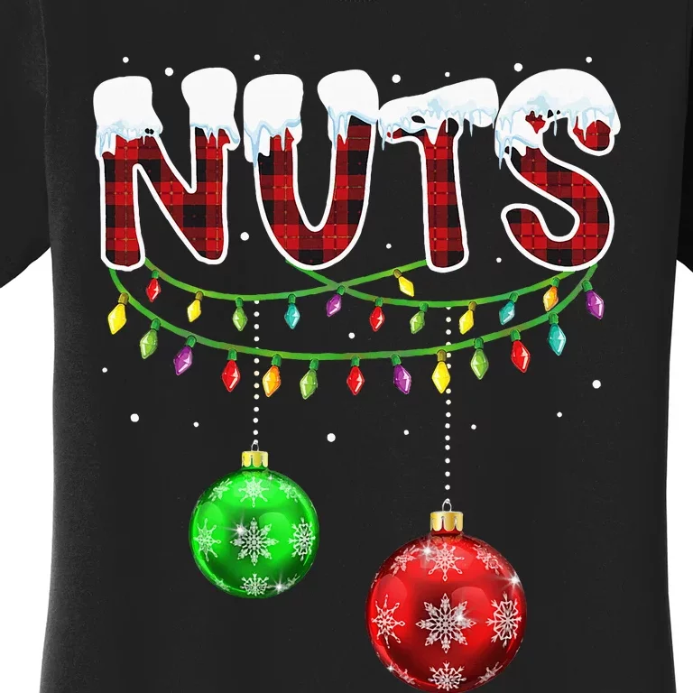 Matching Chestnuts Christmas Couples Nuts Women's T-Shirt