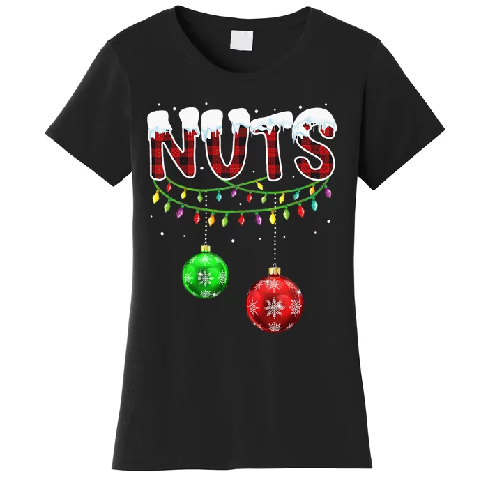 Matching Chestnuts Christmas Couples Nuts Women's T-Shirt