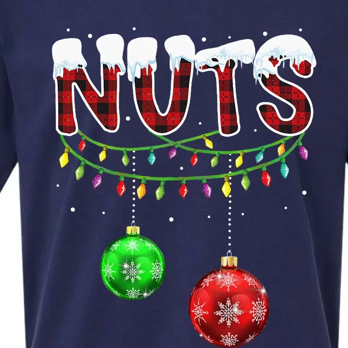 Matching Chestnuts Christmas Couples Nuts Sueded Cloud Jersey T-Shirt