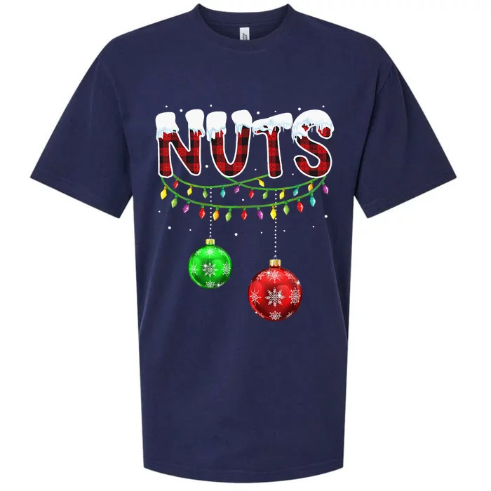 Matching Chestnuts Christmas Couples Nuts Sueded Cloud Jersey T-Shirt