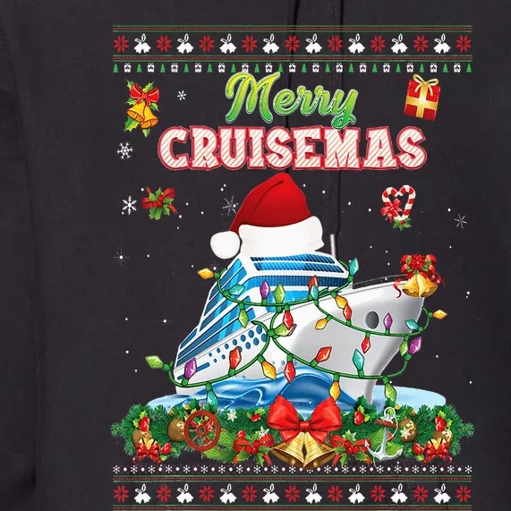 Merry Cruisemas Cruise Ship Crew Santa Christmas Premium Hoodie