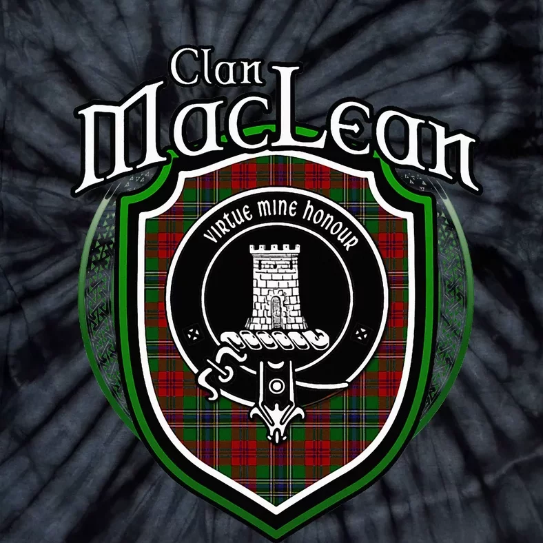 Maclean Clan Crest Scottish Clan Maclean Family Crest Badge Tie-Dye T-Shirt