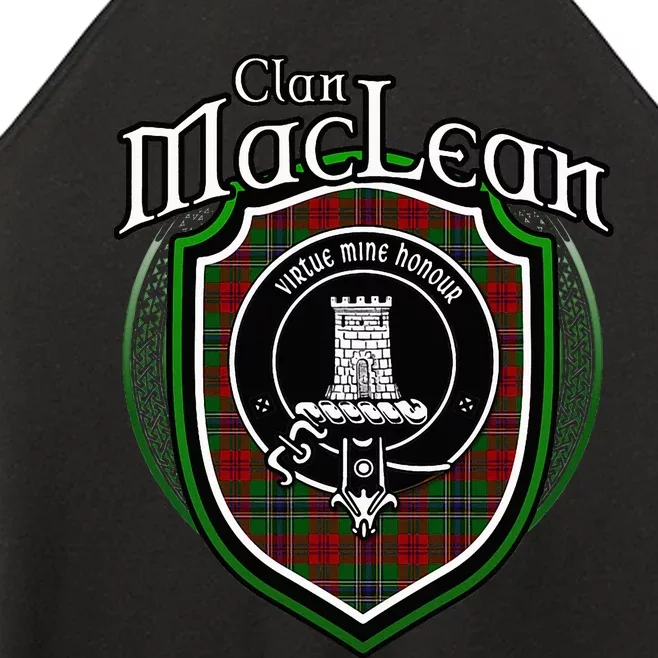 Maclean Clan Crest Scottish Clan Maclean Family Crest Badge Women’s Perfect Tri Rocker Tank