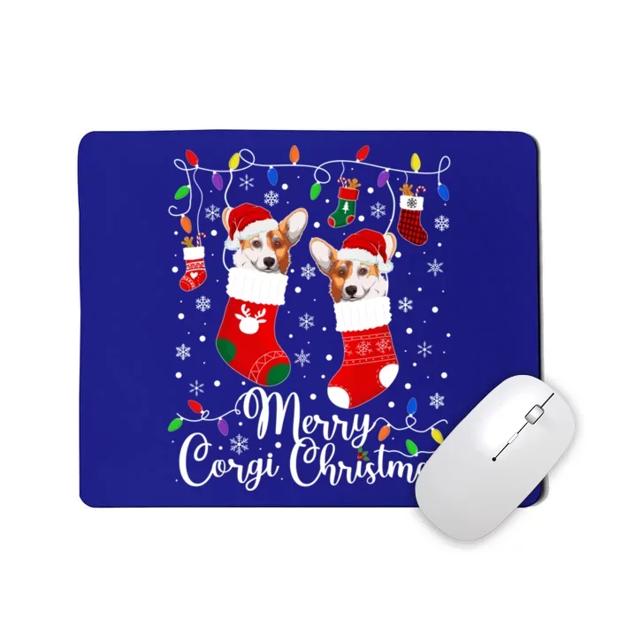 Merry Corgi Christmas Corgi Xmas Party Corgi Gift Mousepad