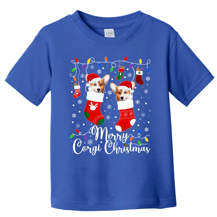 Merry Corgi Christmas Corgi Xmas Party Corgi Gift Toddler T-Shirt