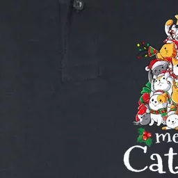 Merry Catmas  Cat Dad Cat Mom Christmas Cat Softstyle Adult Sport Polo