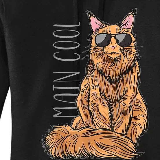 Maine Coon Cat Main Cool Women's Pullover Hoodie