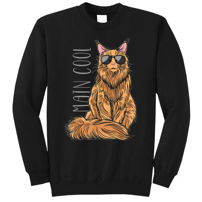 Maine Coon Cat Main Cool Tall Sweatshirt