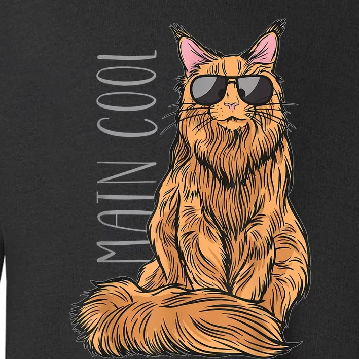 Maine Coon Cat Main Cool Toddler Sweatshirt