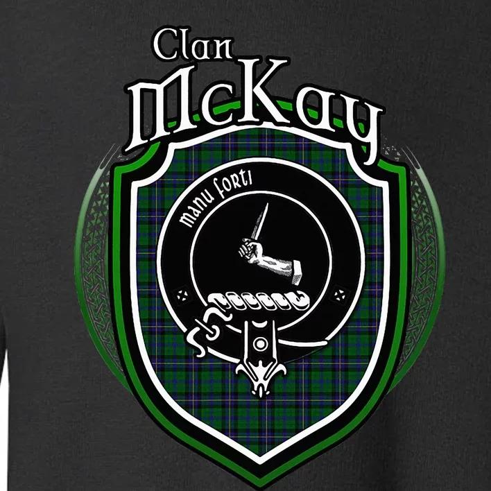 Mckay Clan Crest Scottish Clan Mckay Family Crest Badge Toddler Sweatshirt