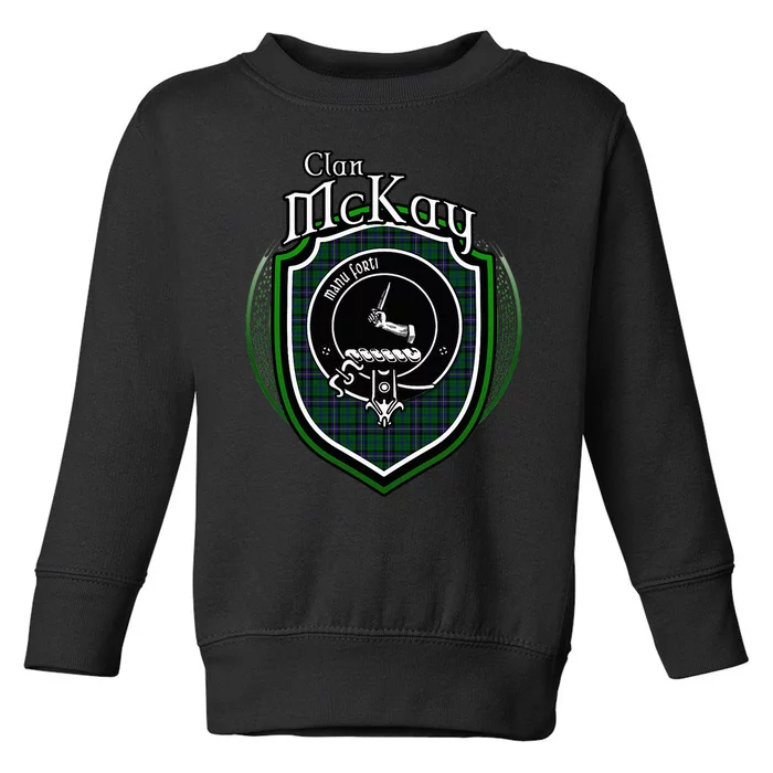 Mckay Clan Crest Scottish Clan Mckay Family Crest Badge Toddler Sweatshirt