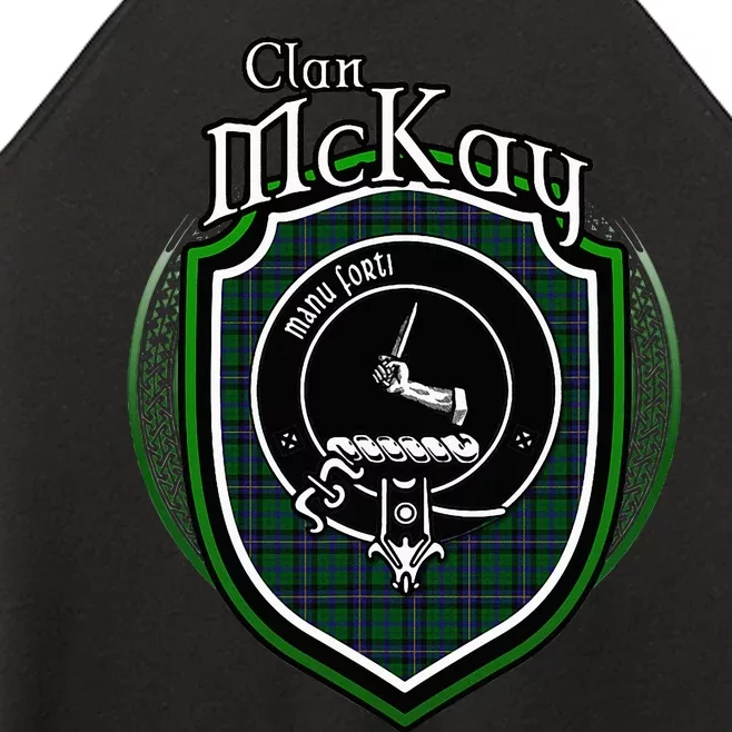 Mckay Clan Crest Scottish Clan Mckay Family Crest Badge Women’s Perfect Tri Rocker Tank