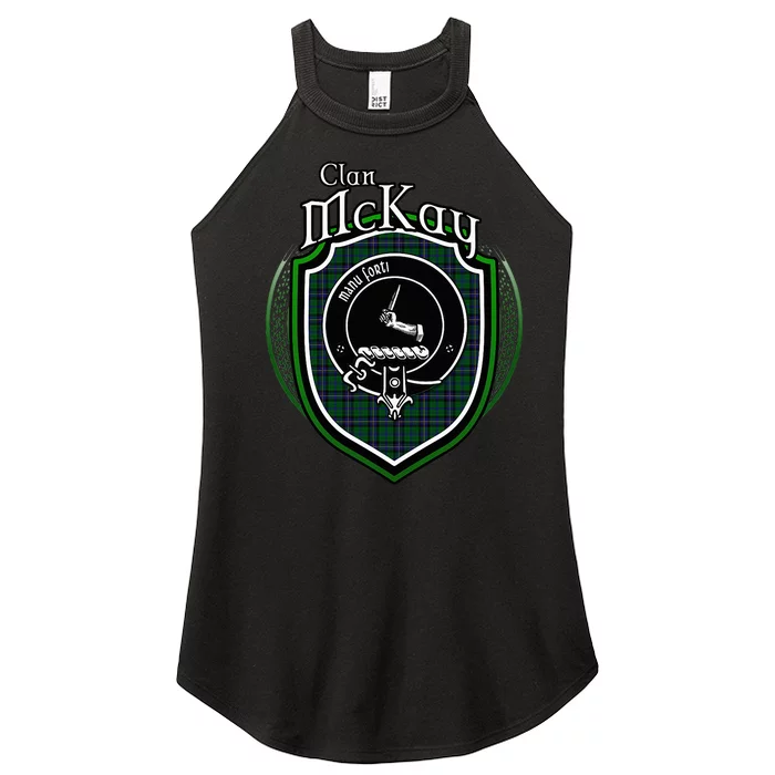 Mckay Clan Crest Scottish Clan Mckay Family Crest Badge Women’s Perfect Tri Rocker Tank