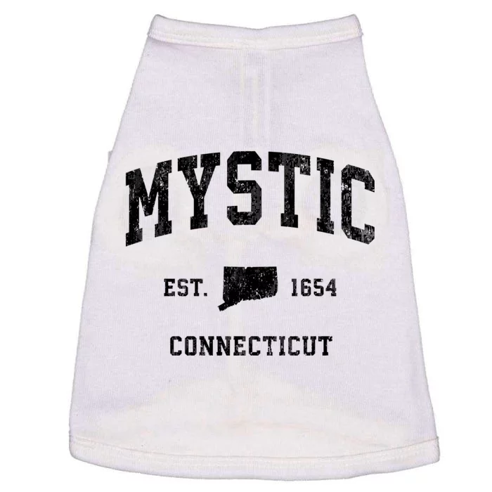 Mystic Connecticut Ct Vintage Athletic Sports Doggie Tank