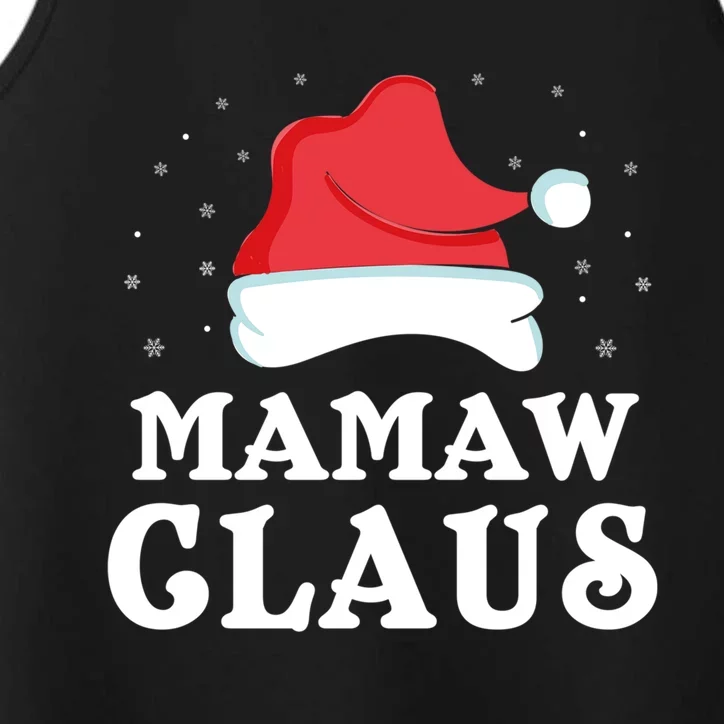 Mamaw Claus Christmas Gift Cool Family Group Matching Pajama Great Gift Performance Tank