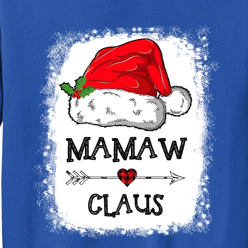 Mamaw Claus Christmas Light Pajama Family Matching Xmas Gift Sweatshirt