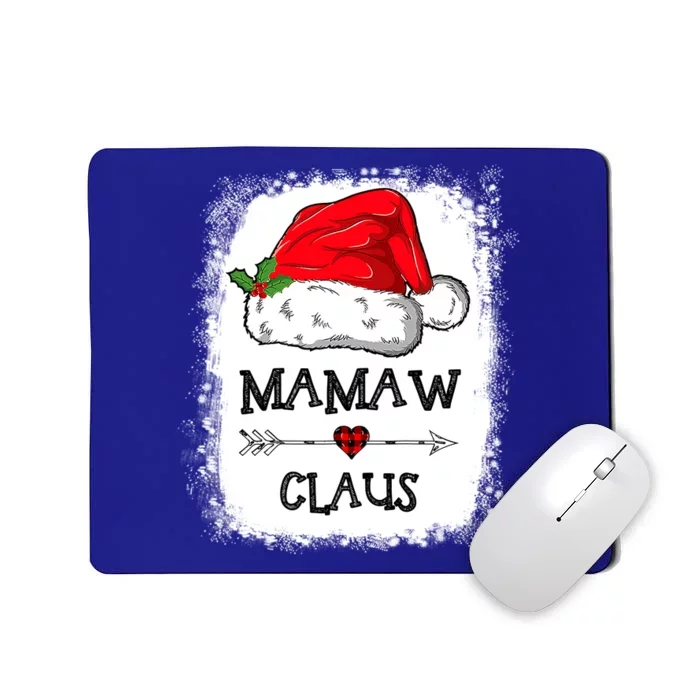 Mamaw Claus Christmas Light Pajama Family Matching Xmas Gift Mousepad