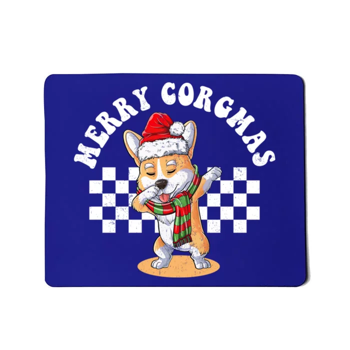 Merry Corgmas Christmas Dabbing Corgi Dog Mom Xmas Gift Mousepad