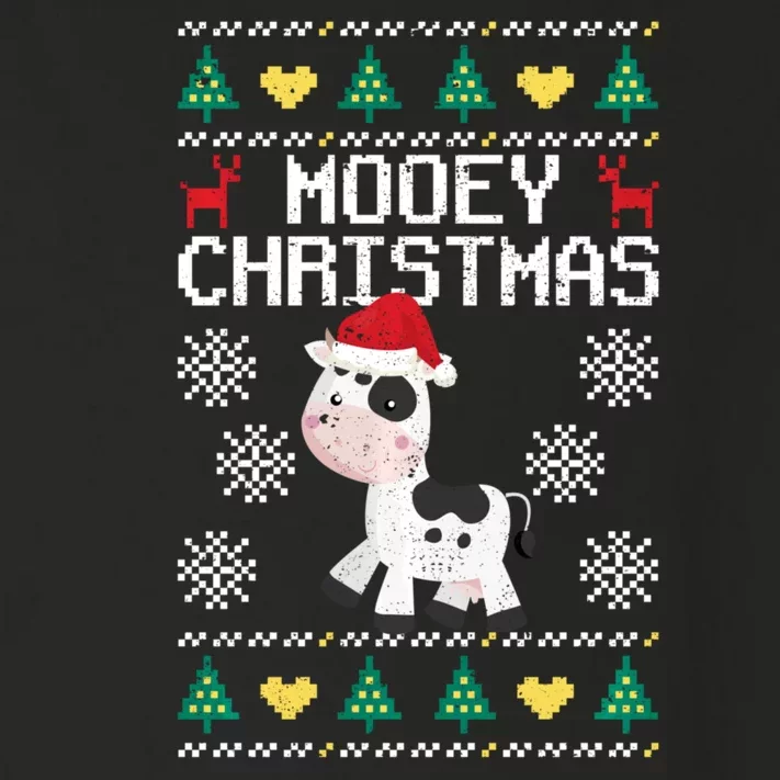 Mooey Christmas Cow Santa Claus Hat Xmas Farmer Animal Toddler Long Sleeve Shirt