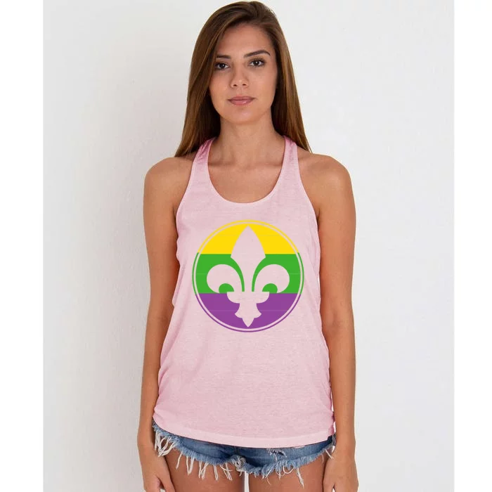 Masquerade Costume Carnival Celebration Parade Mardi Gras Gift Women's Knotted Racerback Tank