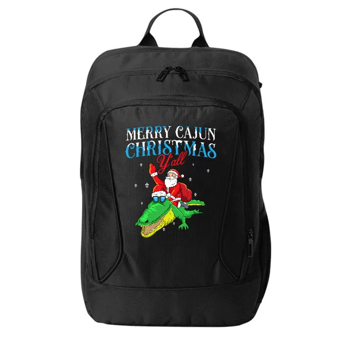 Merry Cajun Christmas YaLl Funny Louisiana Bayou Xmas City Backpack