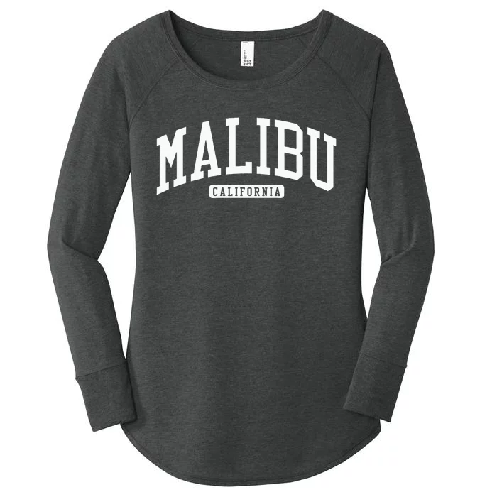 Malibu California CA College Women's Perfect Tri Tunic Long Sleeve Shirt