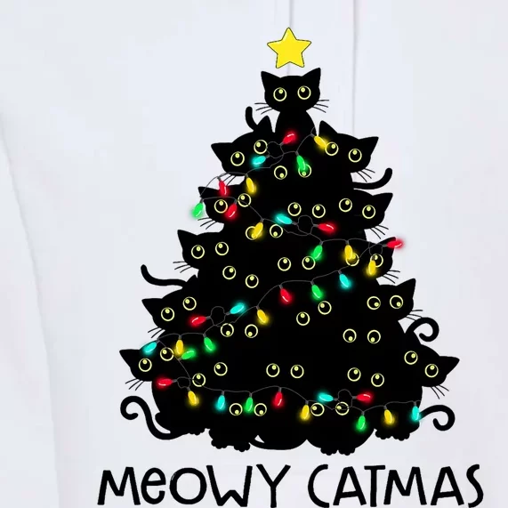 Merry Catmas Cat Christmas Tree Meowy Catmas Premium Hoodie