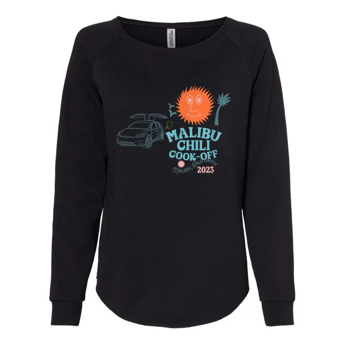 Malibu Chili Cookoff Womens California Wash Sweatshirt