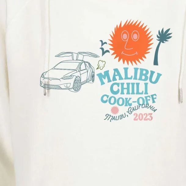 Malibu Chili Cookoff Womens Funnel Neck Pullover Hood