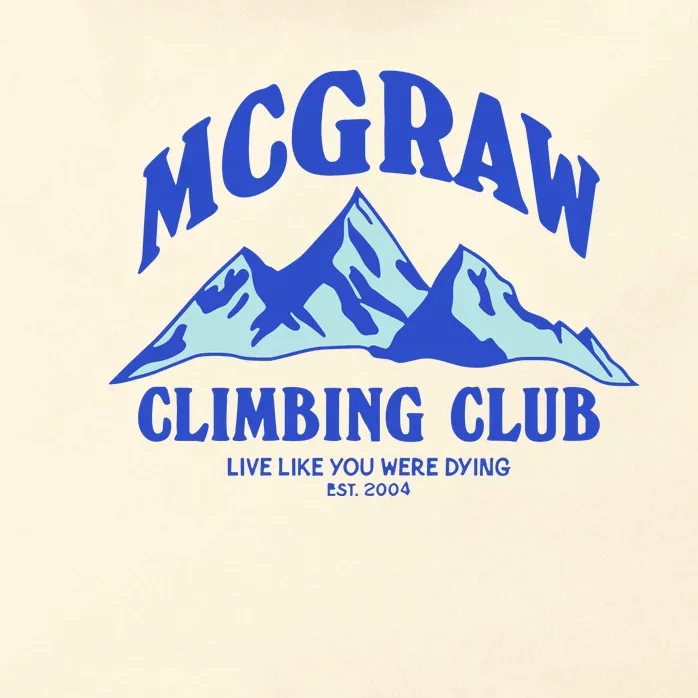 Mcgraw Climbing Club Funny Zip Tote Bag