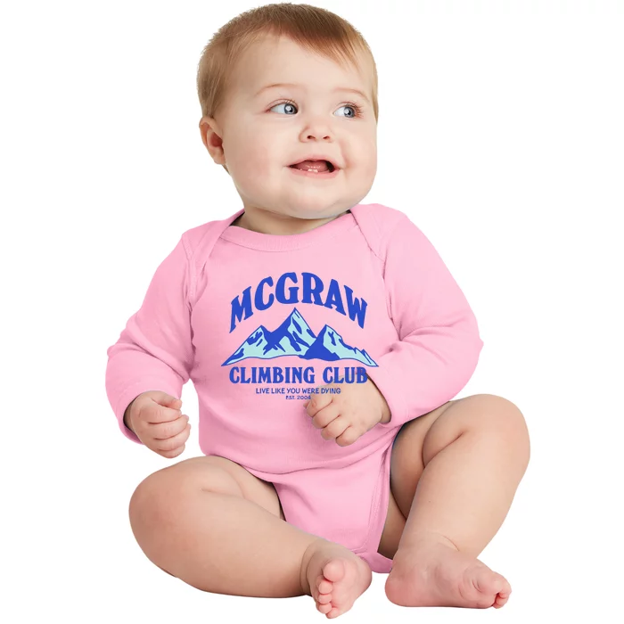 Mcgraw Climbing Club Funny Baby Long Sleeve Bodysuit