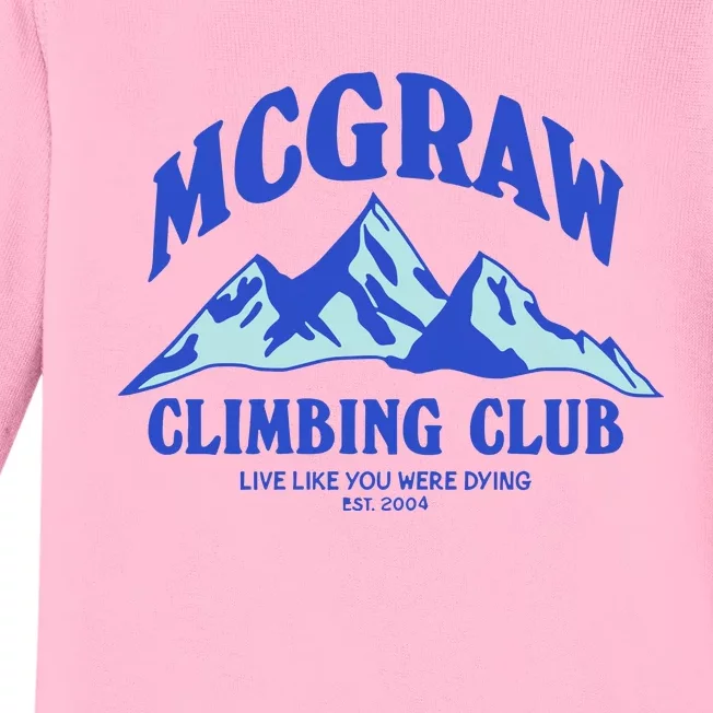 Mcgraw Climbing Club Funny Baby Long Sleeve Bodysuit