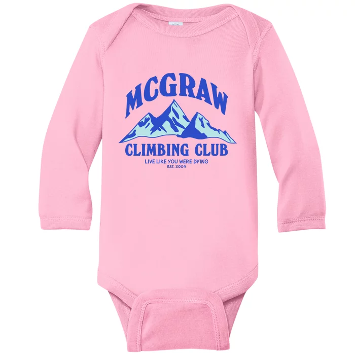 Mcgraw Climbing Club Funny Baby Long Sleeve Bodysuit