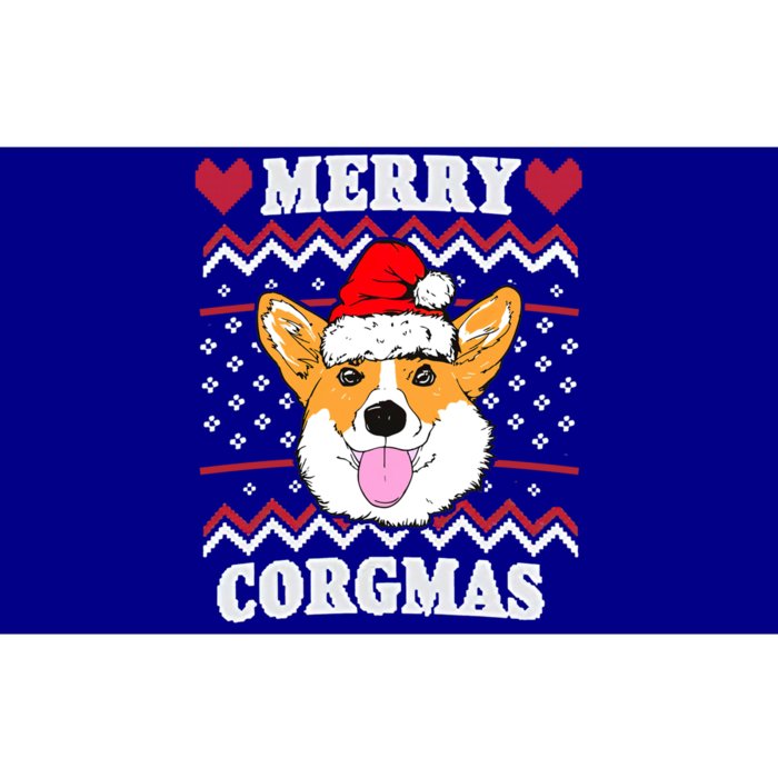 Merry Corgmas Corgi Christmas Dog Mom Xmas Ugly Sweater Cute Gift Bumper Sticker