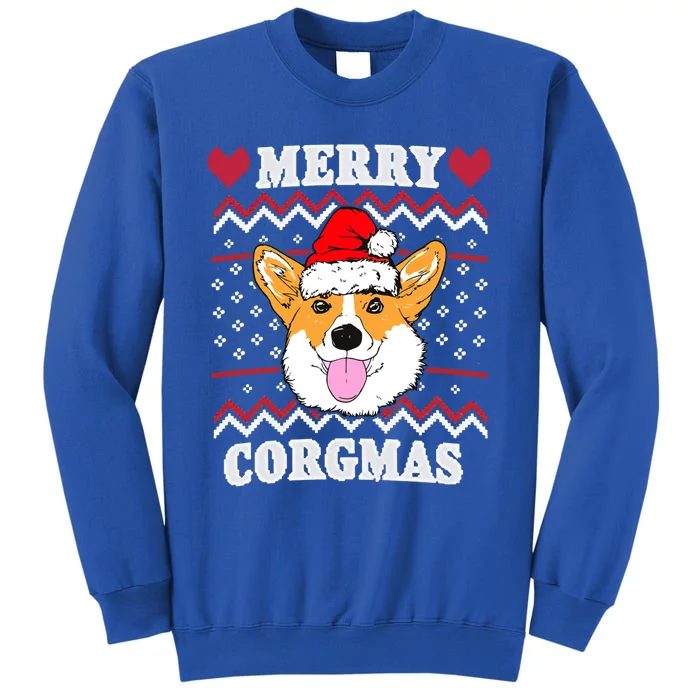 Merry Corgmas Corgi Christmas Dog Mom Xmas Ugly Sweater Cute Gift Tall Sweatshirt