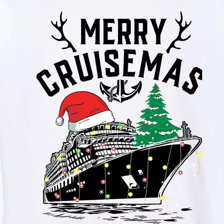 Merry Cruisemas Christmas Family Cruise Ship Funny Garment-Dyed Sweatshirt