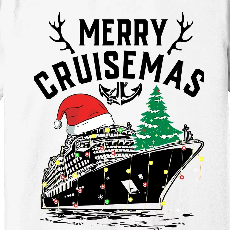 Merry Cruisemas Christmas Family Cruise Ship Funny Premium T-Shirt