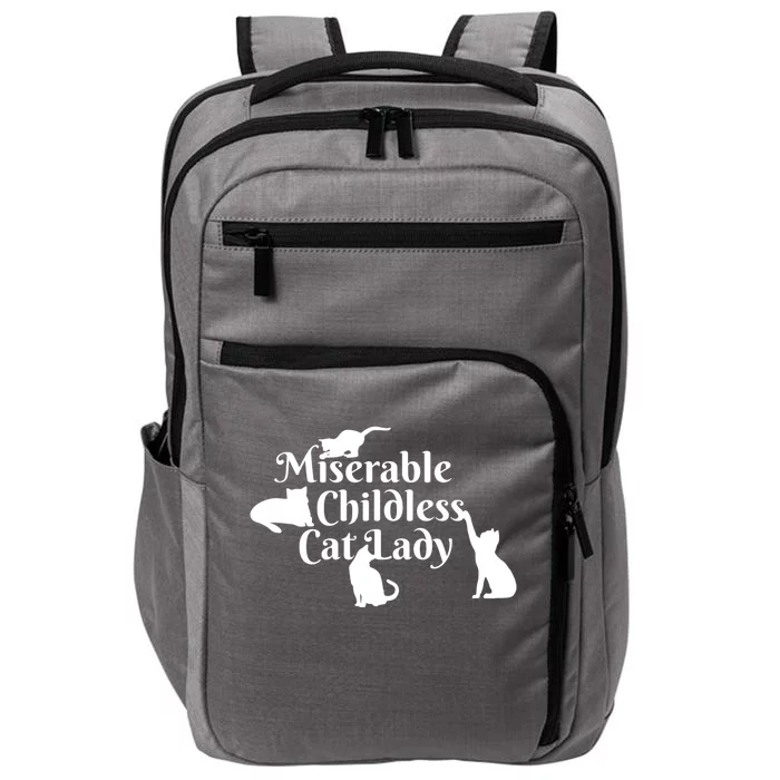 Miserable Childless Cat Lady Impact Tech Backpack